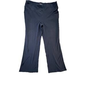 Charter Club Woman Weekend Pants Size 1X Navy Pull On Stretch Bootcut